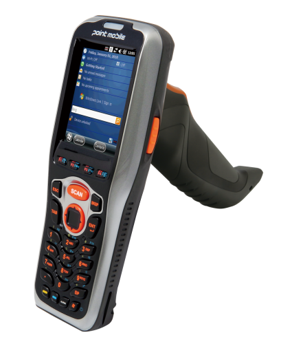 Терминал Point Mobile PM260; 1D; WiFi, Bluetooth, Windows CE 6.0 Pro, пистолетная рукоятка, батарея 2200 мАч, 29 клавиш, P260EP53124E0T